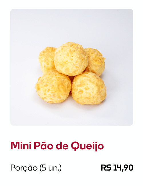 mini pao de queijo